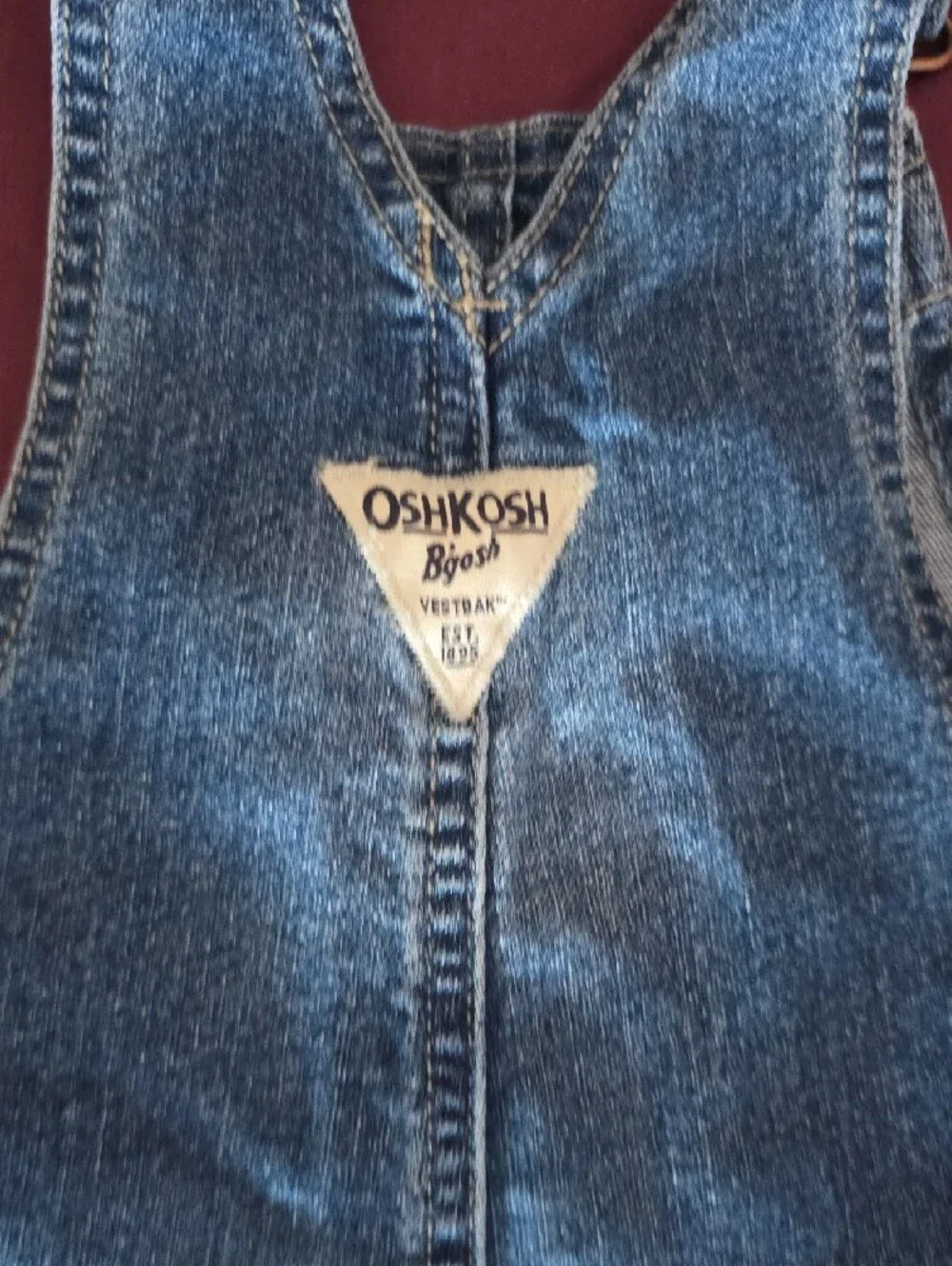 OshKosh B'gosh Pink Long Sleeve Tee with Denim Overalls